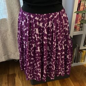 Polka dot skirt in purple